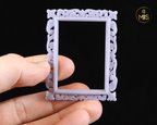 Detailed miniature Rectangular vintage ornamental baroque style painting/picture frame - painted or unpainted