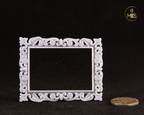 Detailed miniature Rectangular vintage ornamental baroque style painting/picture frame - painted or unpainted