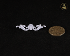 Ornamental miniature baroque style mouldings [set of 4]  - unpainted set- perfect for 1/12th or 1:24th scale settings