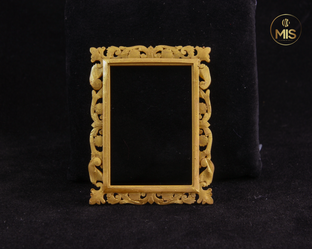 Detailed miniature Rectangular vintage ornamental baroque style painting/picture frame - painted or unpainted