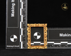 Detailed miniature Rectangular vintage ornamental baroque style painting/picture frame - painted or unpainted