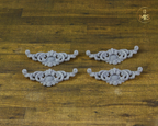 1:12th scale detailed miniature ornamental baroque style moulding - unpainted 1/12