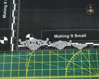 1:12th scale detailed miniature ornamental baroque style moulding - unpainted 1/12