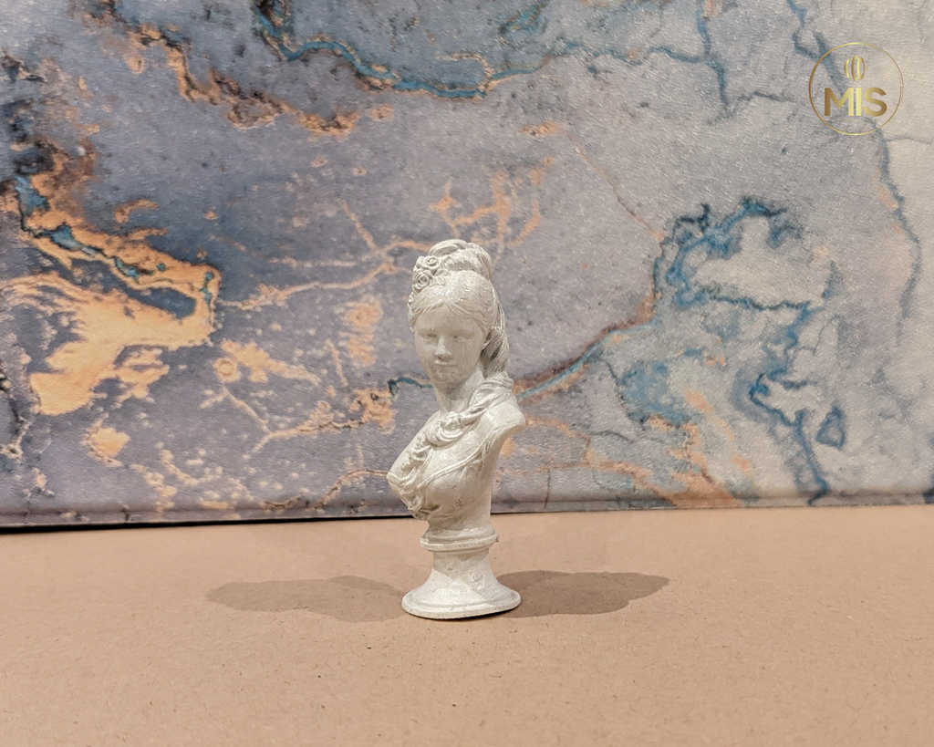 Miniature decoration bust statue - detailed hand painted stone effect or unpainted -  1:12 scale