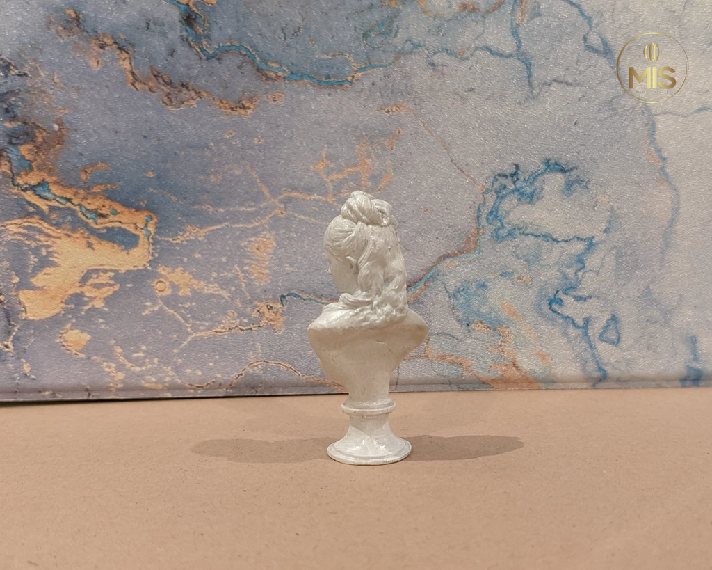 Miniature decoration bust statue - detailed hand painted stone effect or unpainted -  1:12 scale