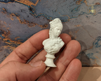 Miniature decoration bust statue - detailed hand painted stone effect or unpainted -  1:12 scale