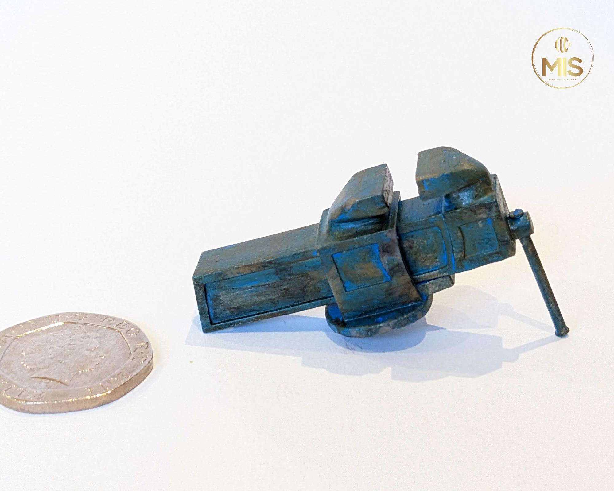 1:12th scale detailed miniature workshop vise clamp