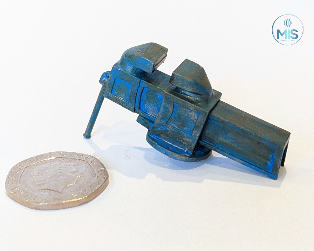 1:12th scale detailed miniature workshop vise clamp