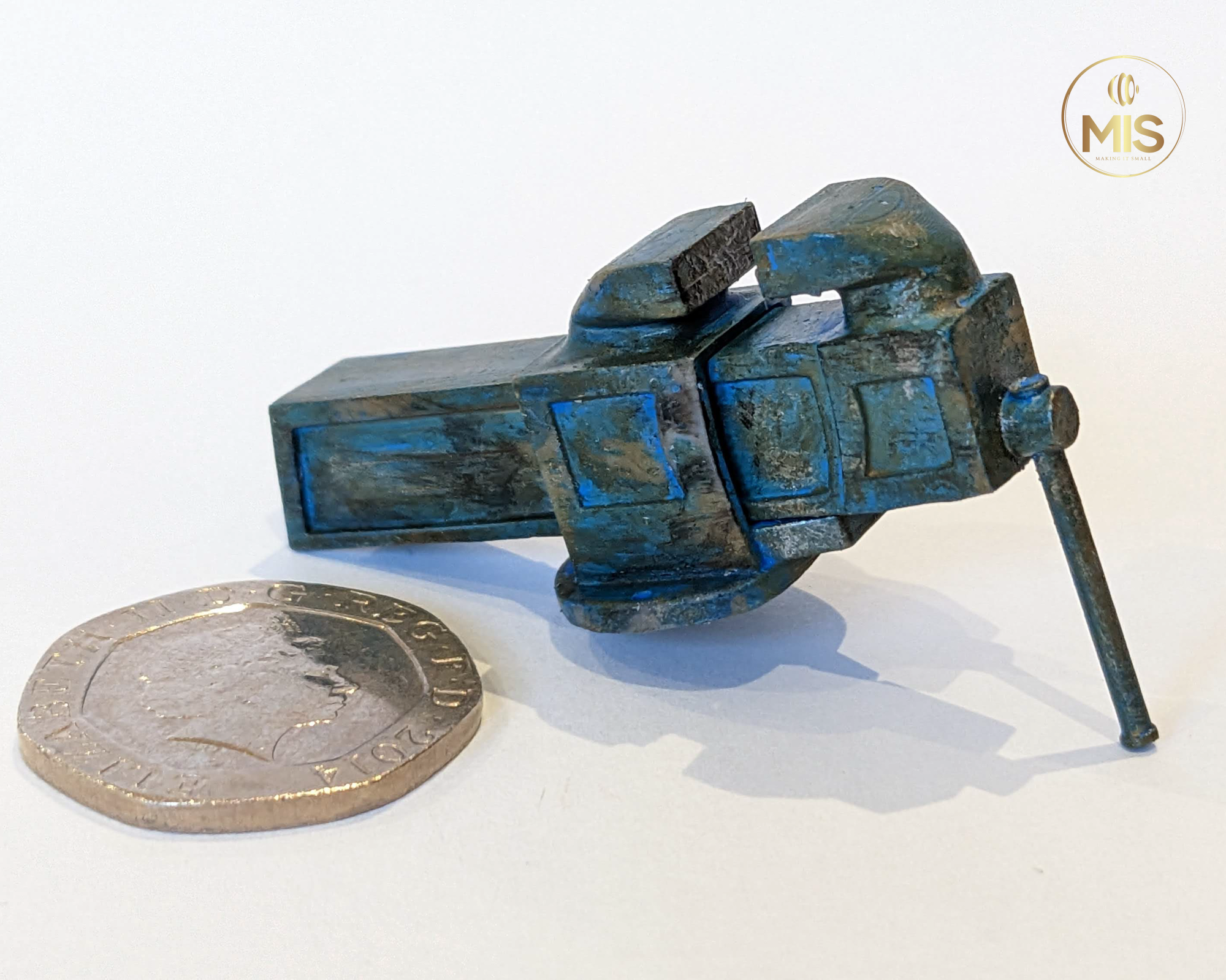 1:12th scale detailed miniature workshop vise clamp