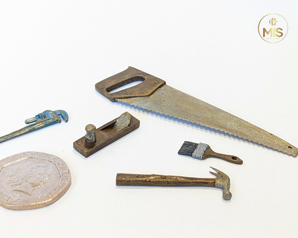 Workshop hand tools - detailed hand painted  - 1/12th
