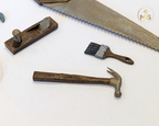 Workshop hand tools - detailed hand painted  - 1/12th
