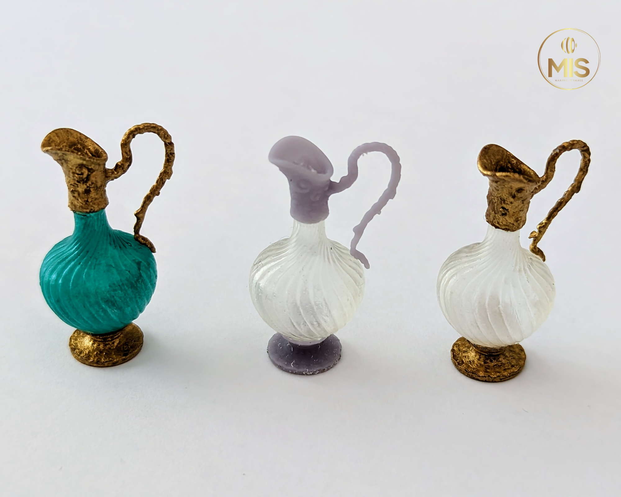 Antique style decanter / bottle / jug detailed miniature  - 1:12 - Various options available including unpainted kit and painted