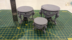 1:12 French Baroque style Round Dining Table or Entrance Table - Furniture - Unpainted