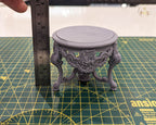 1:12 French Baroque style Round Dining Table or Entrance Table - Furniture - Unpainted
