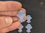 Ornamental miniature baroque/ rococo style embellishments  [set of 4]  - Unpainted