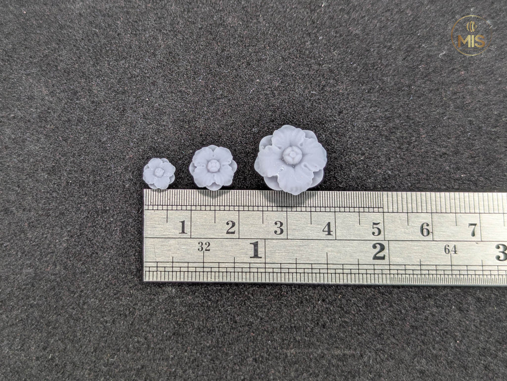 Ornamental miniature baroque/ rococo style embellishments  [set of 4]  - Unpainted