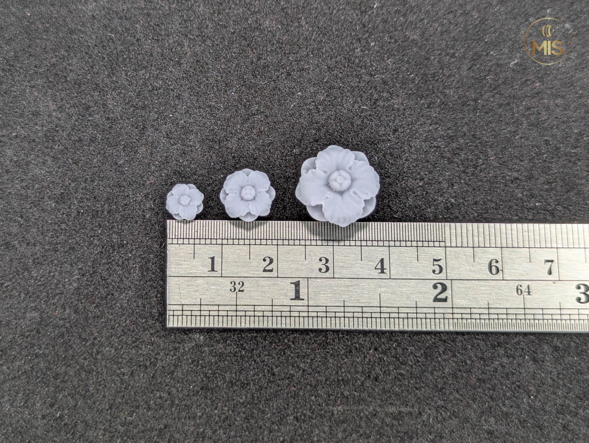 Ornamental miniature baroque/ rococo style embellishments  [set of 4]  - Unpainted
