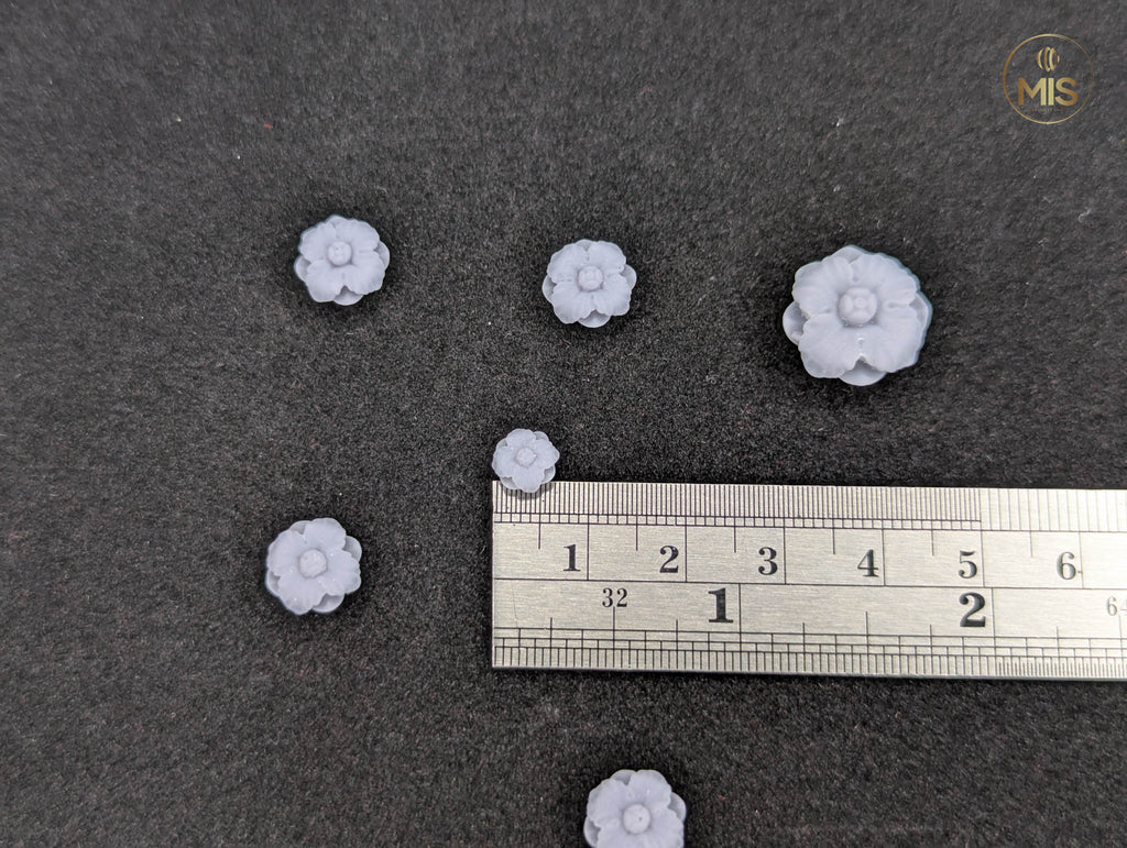 Ornamental miniature baroque/ rococo style embellishments  [set of 4]  - Unpainted