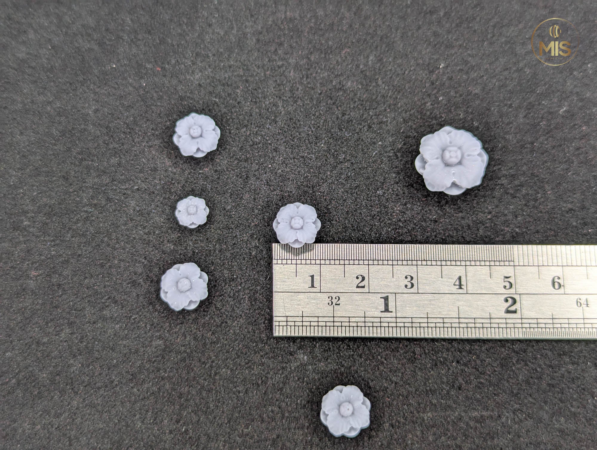 Ornamental miniature baroque/ rococo style embellishments  [set of 4]  - Unpainted