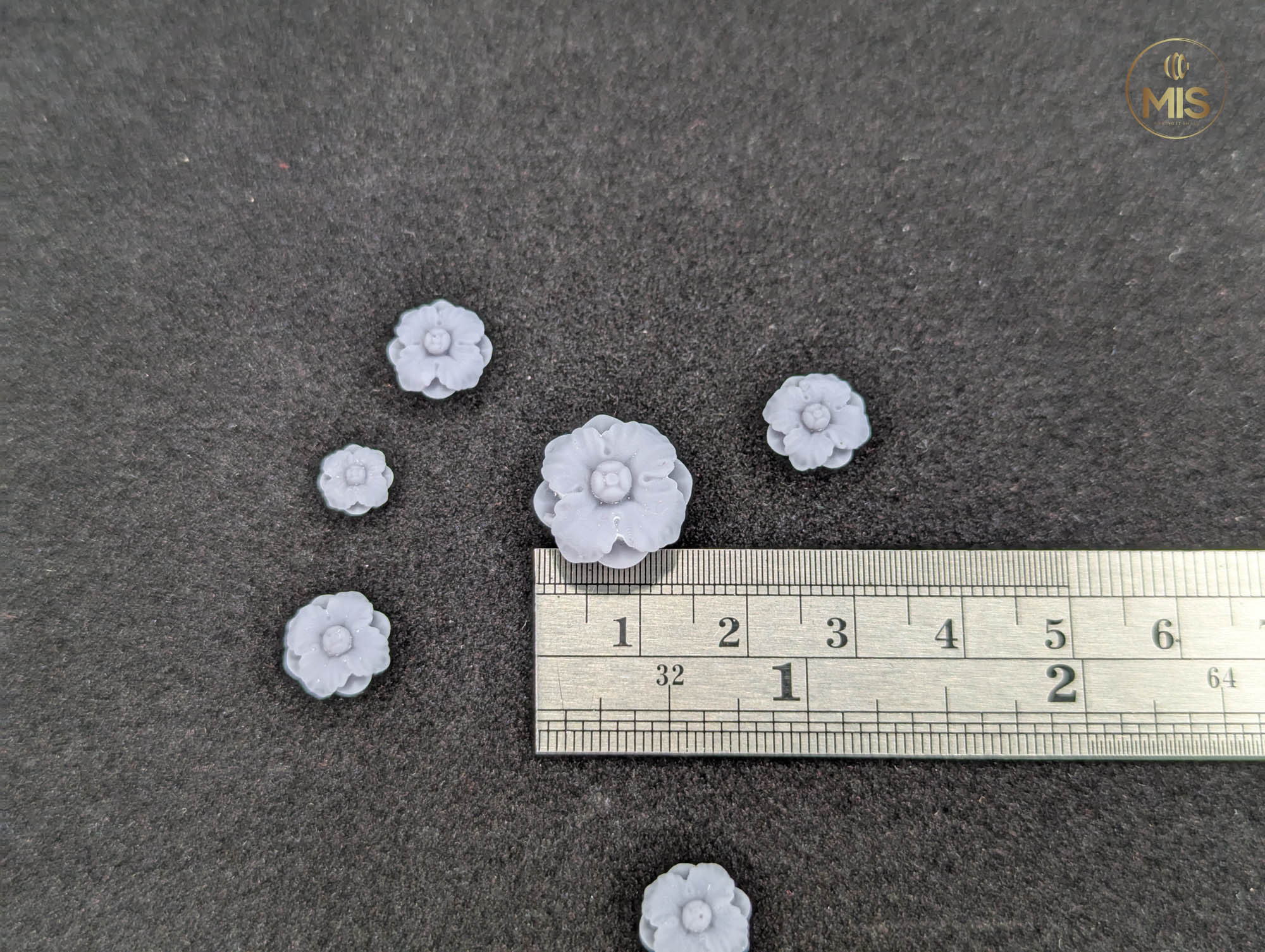 Ornamental miniature baroque/ rococo style embellishments  [set of 4]  - Unpainted