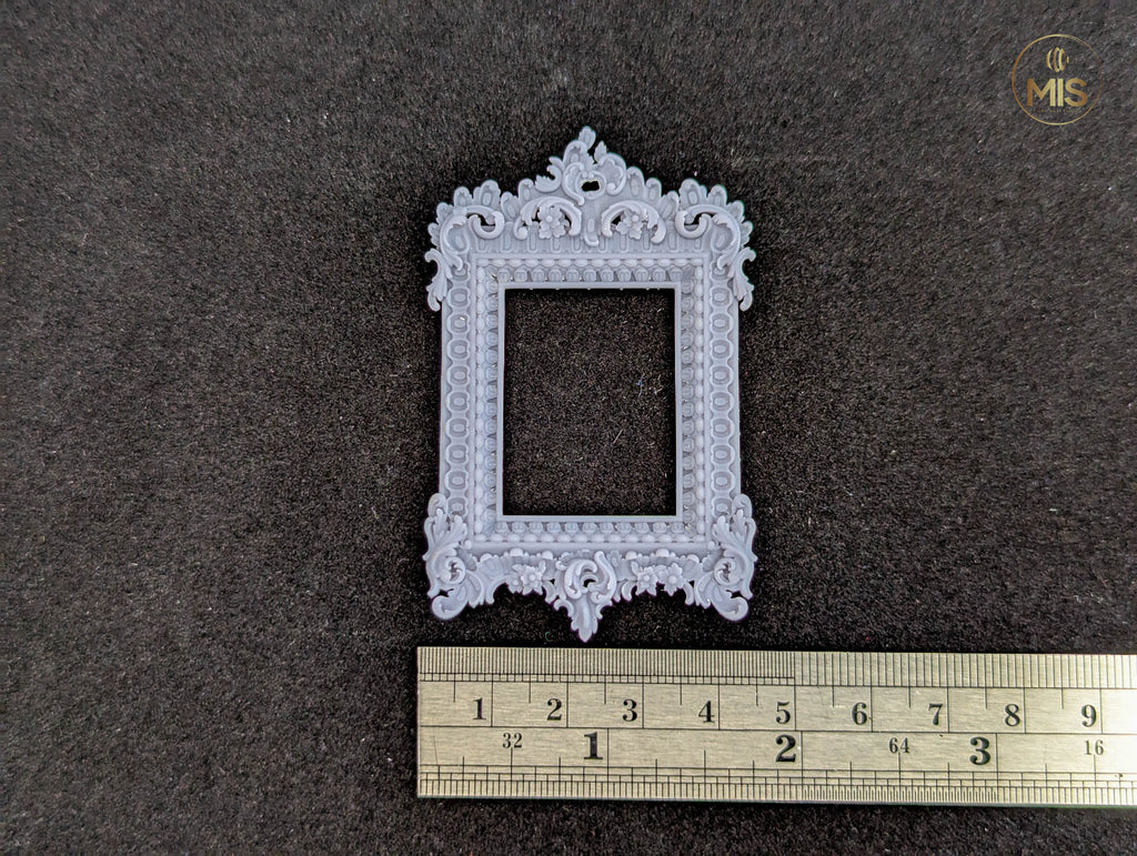 Ornamental baroque style detailed miniature painting/picture frame