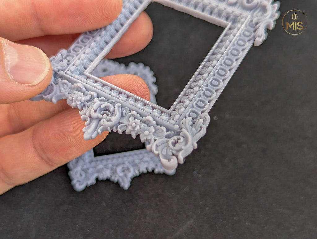 Ornamental baroque style detailed miniature painting/picture frame