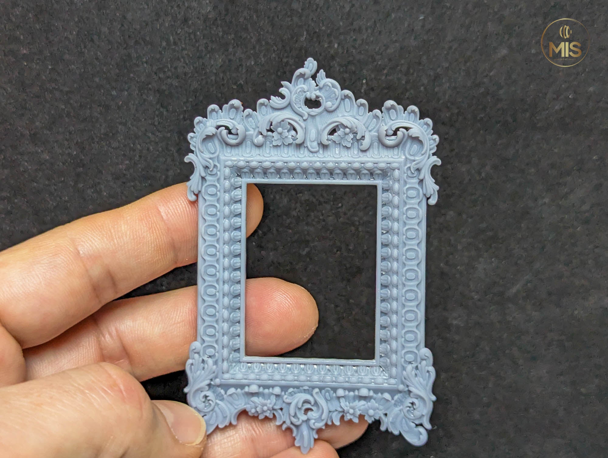 Ornamental baroque style detailed miniature painting/picture frame
