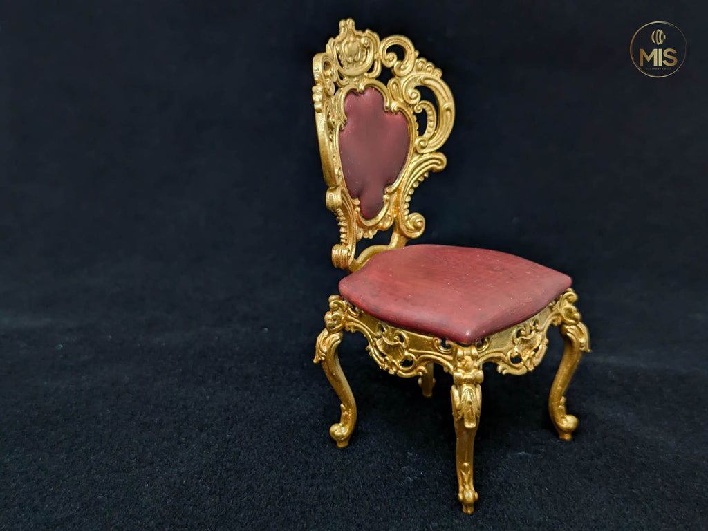Baroque Style Dining Chair - Furniture -  1/12th scale detailed miniature