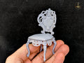 Baroque Style Dining Chair - Furniture -  1/12th scale detailed miniature