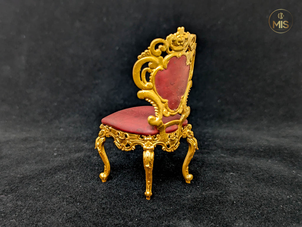 Baroque Style Dining Chair - Furniture -  1/12th scale detailed miniature