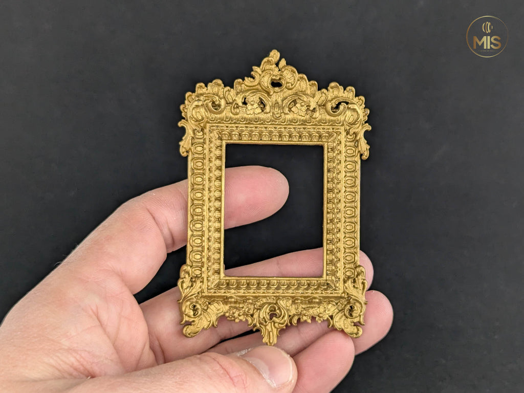 Ornamental baroque style detailed miniature painting/picture frame