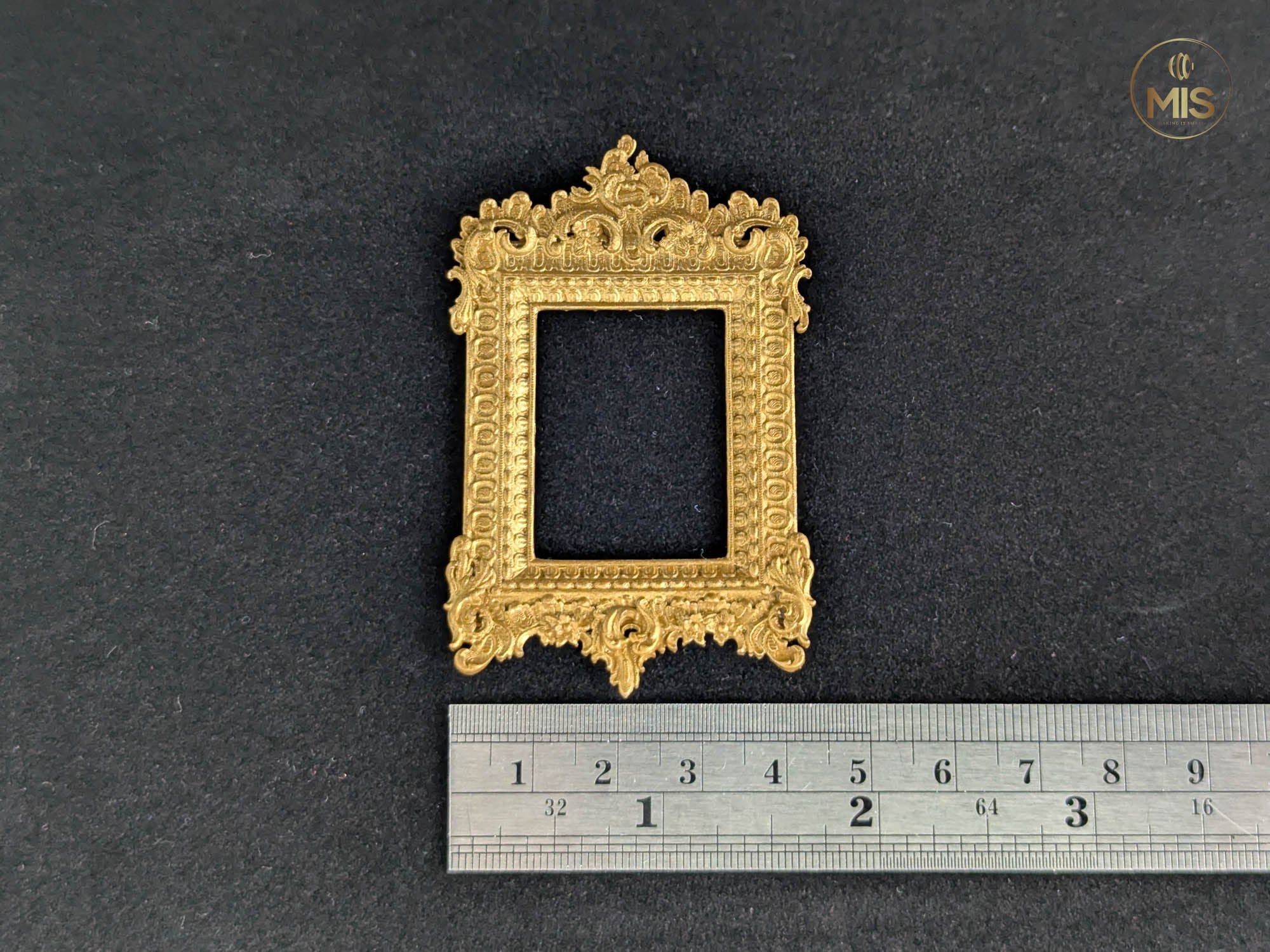 Ornamental baroque style detailed miniature painting/picture frame