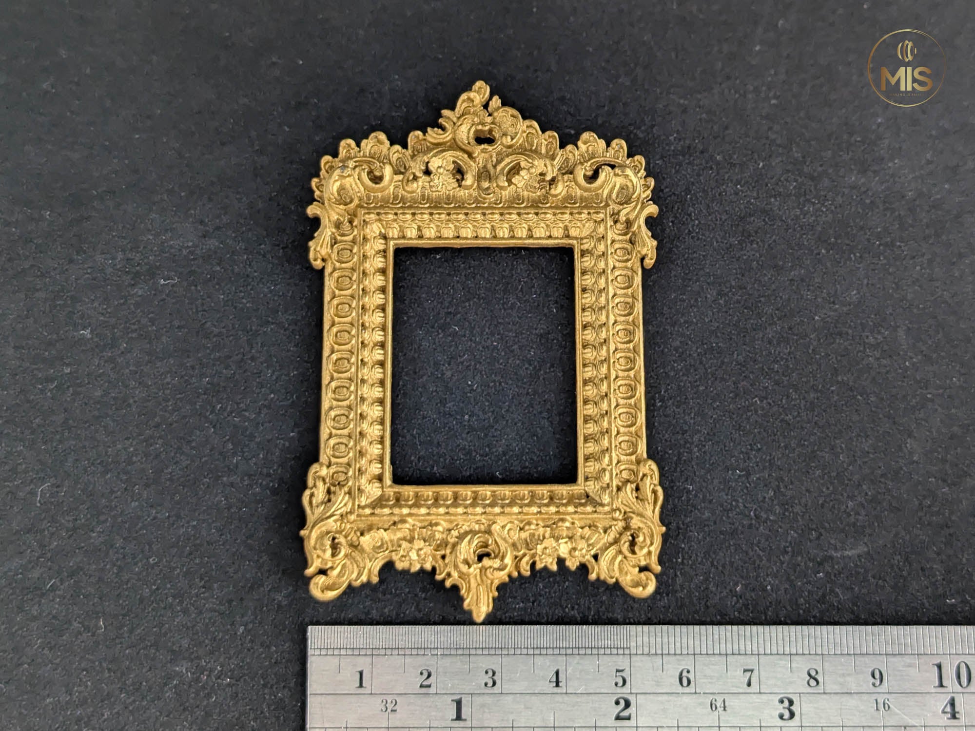 Ornamental baroque style detailed miniature painting/picture frame