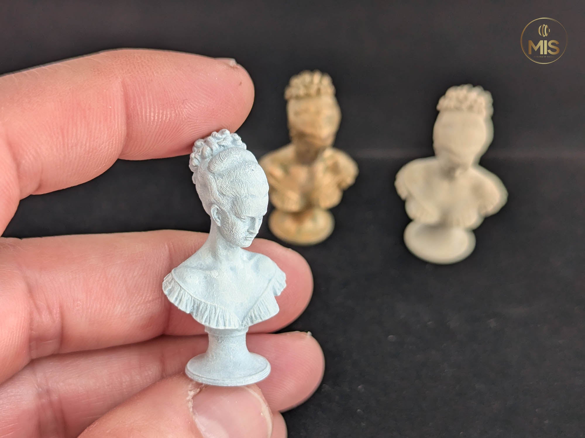 Miniature decoration bust statue - detailed hand painted or ready to paint