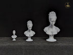 Miniature decoration bust statue - detailed hand painted or ready to paint