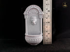 Detailed Lion Wall Fountain Classic stone- Available hand painted or ready to paint -  1:12 / 24th scale