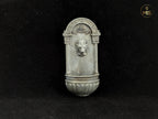 Detailed Lion Wall Fountain Classic stone- Available hand painted or ready to paint -  1:12 / 24th scale