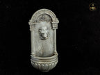 Detailed Lion Wall Fountain Classic stone- Available hand painted or ready to paint -  1:12 / 24th scale