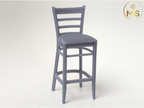 Wooden style modern bar stool 1:12